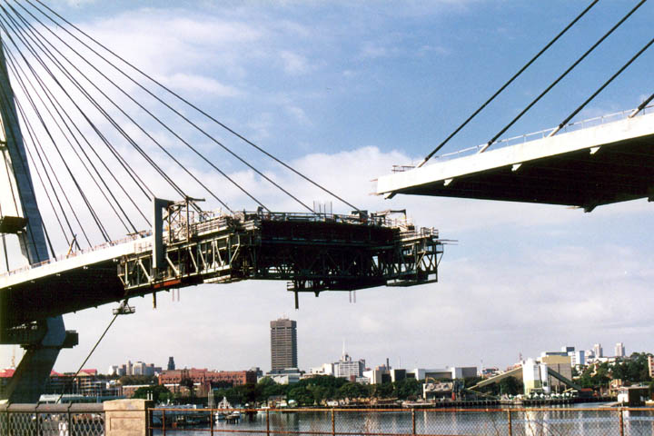 The gap from the old bridge