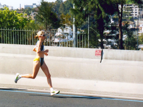 Women's Marathon - a runner