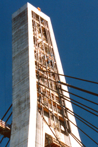 Tower anchor points